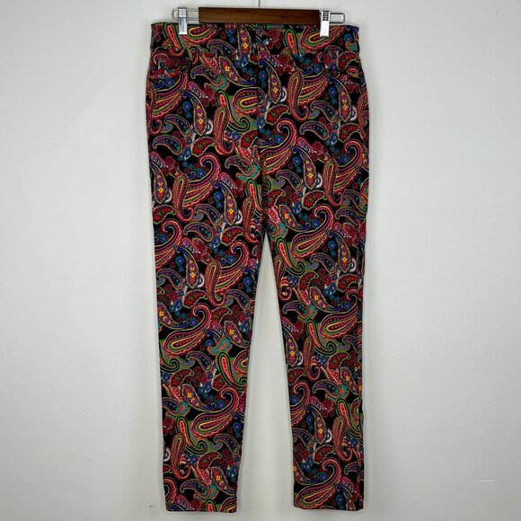 Attyre Pants - Vintage Attyre Colorful Boho Paisley Hi-Rise Pants in Women's size 10